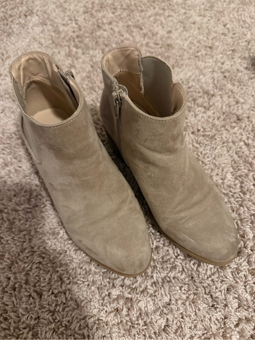 Treasure & Bond Taupe Suede Girls' Ankle Boots